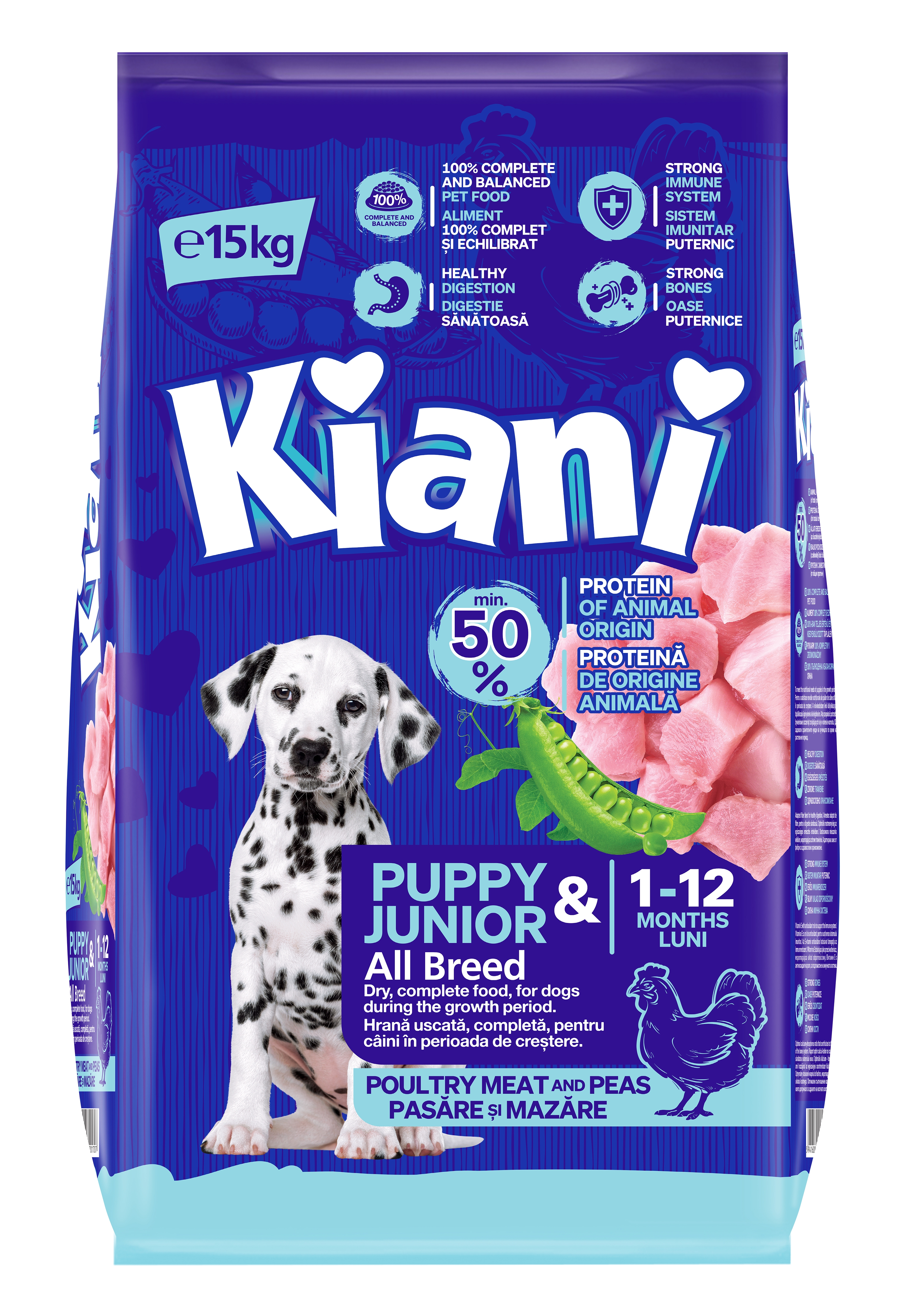 KIANI Puppy & Junior All Breed (1–12 luni)